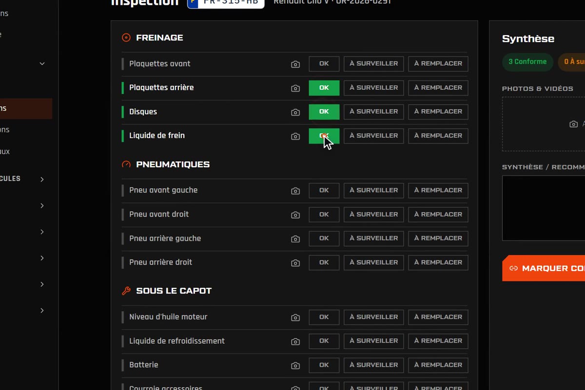 Inspections digitales